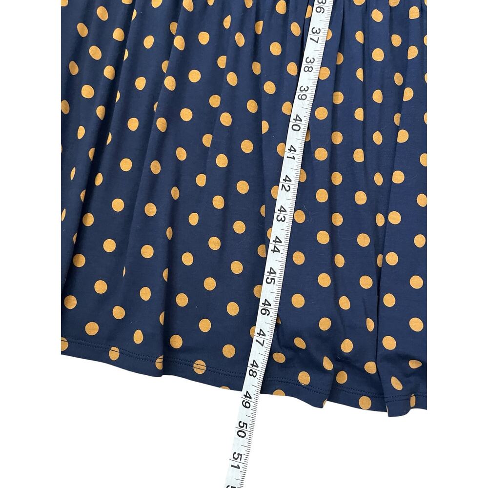 Boden Rosanna Long Sleeve Tea Dress Polka Dot Ruched Pockets Stretchy Modest 12R - Picture 14 of 14